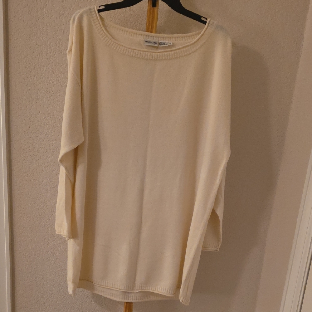 Newport News Ivory Knit Top